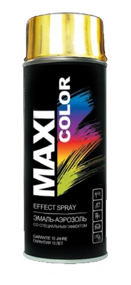 MAXI COLOR Эмаль-аэрозоль золото-эффект