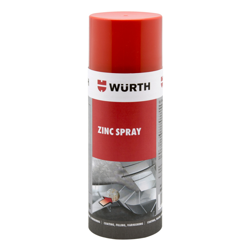 WURTH Грунт цинковый Zink-Spray для ремонта металлических элементов