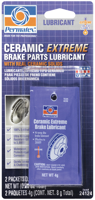 PERMATEX Ceramic Extreme Brake Parts Lubricant Cмазка для тормозных узлов