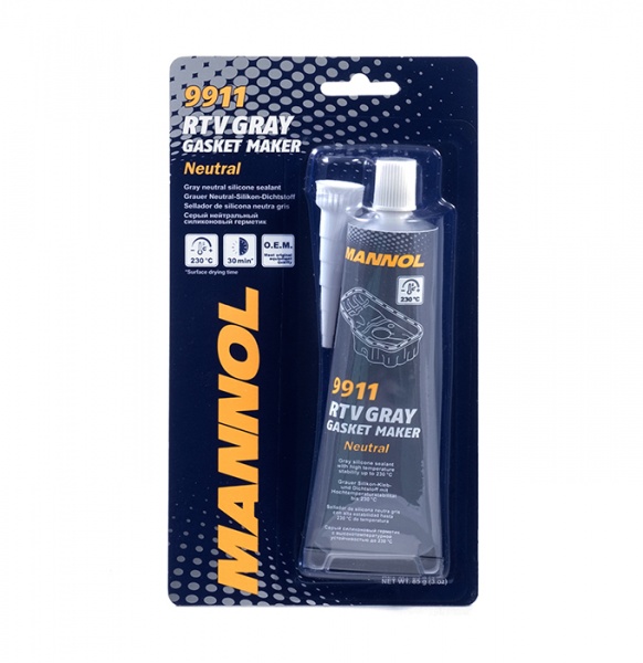 MANNOL 9911 RTV Gasket Maker Gray Neutral Силиконовый герметик