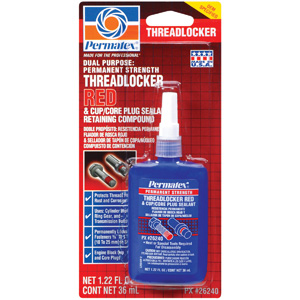 PERMATEX Permanent Strength Threadlocker RED Клей для резьбы