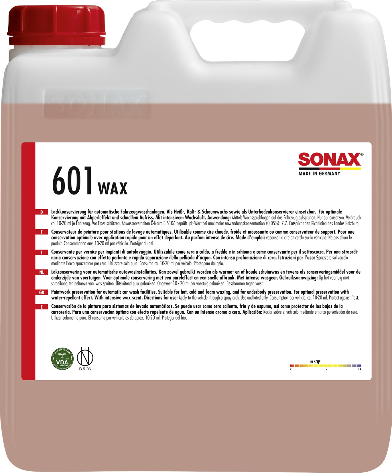 SONAX 601 WAX Горячий воск