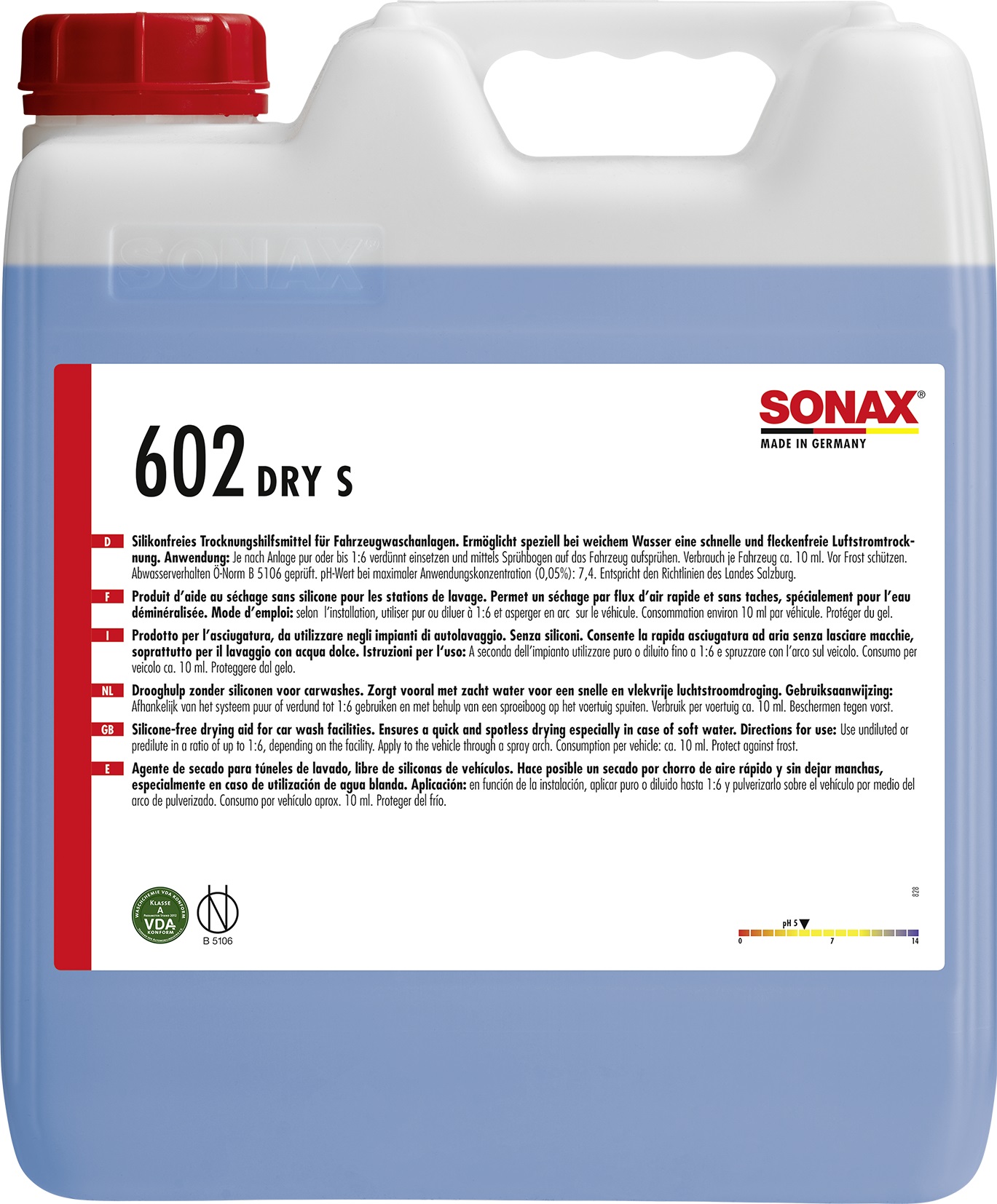 SONAX 602 DRY S Воск для сушки