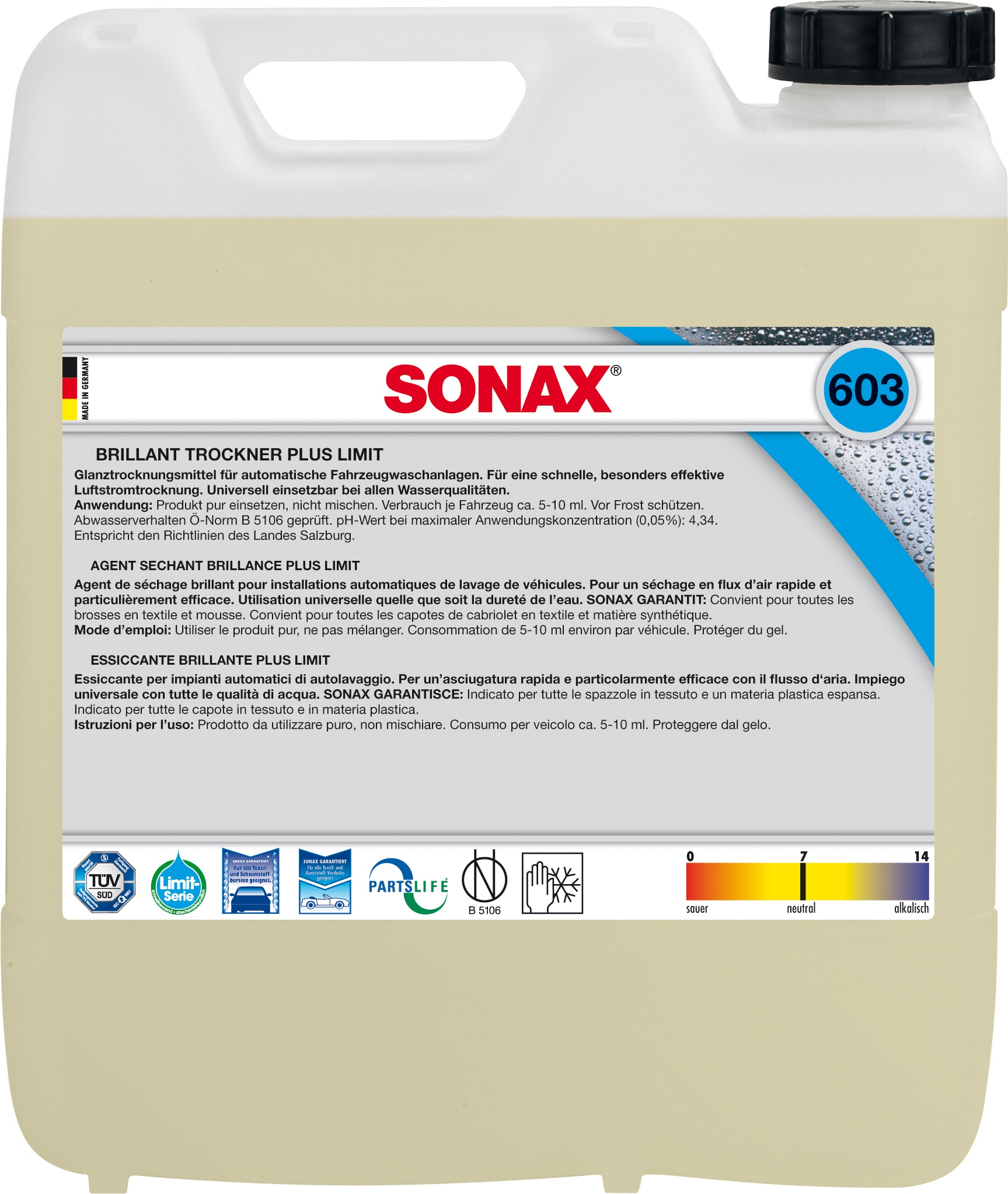 SONAX 603 DRY H Воск для сушки