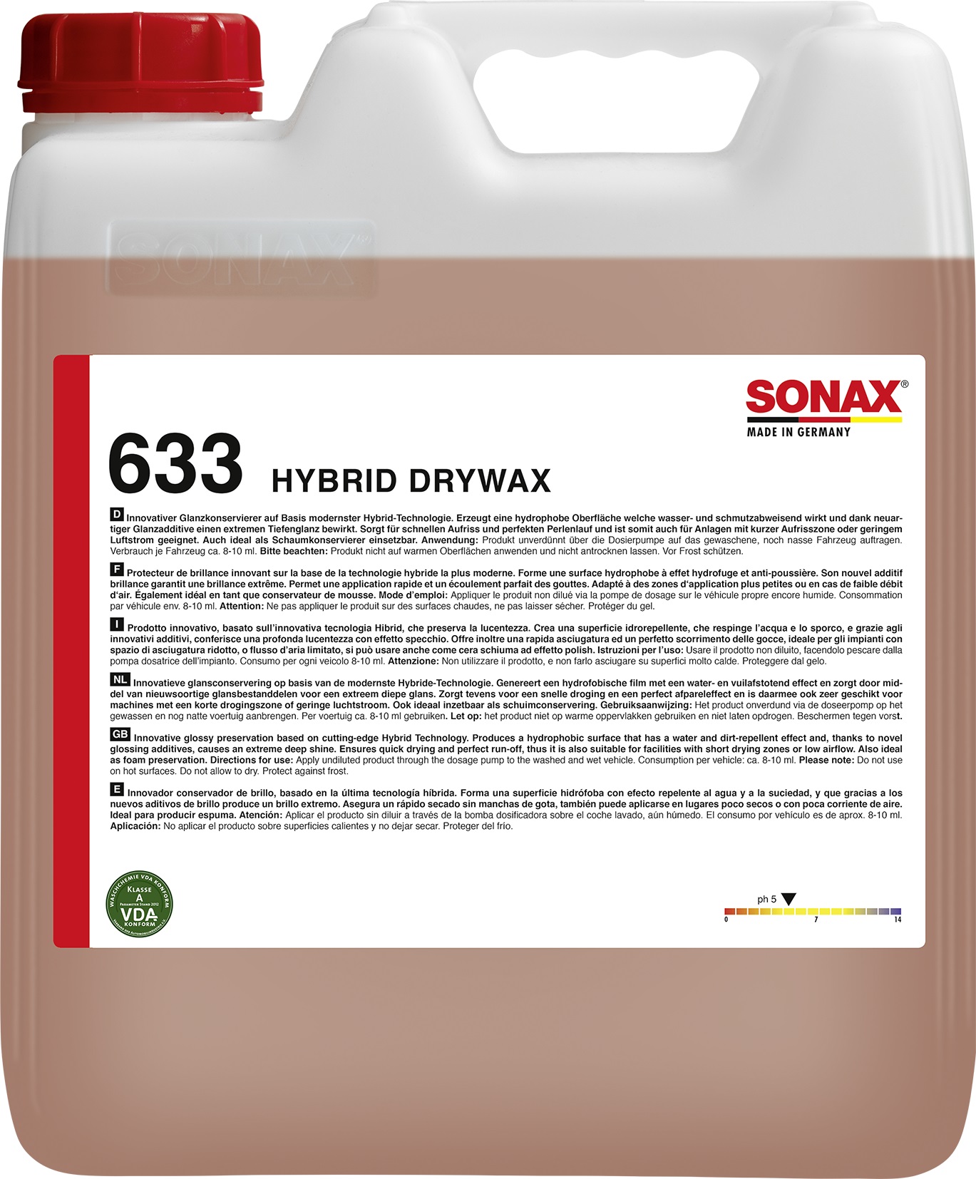 SONAX 633 HYBRID DRYWAX Воск для сушки