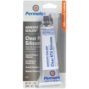 PERMATEX Clear RTV Silicone Adhesive Sealant Бесцветный силиконовый клей-герметик