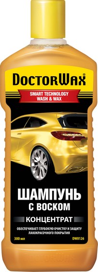 DOCTOR WAX SMART TECHNOLOGY WASH & WAX Автомобильный шампунь