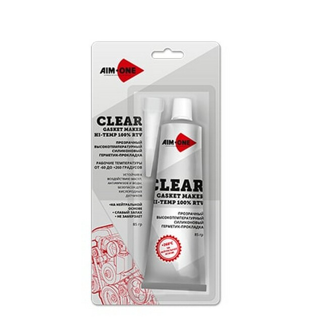 AIM-ONE CLEAR RTV GASKET MAKER Герметик для прокладок прозрачный