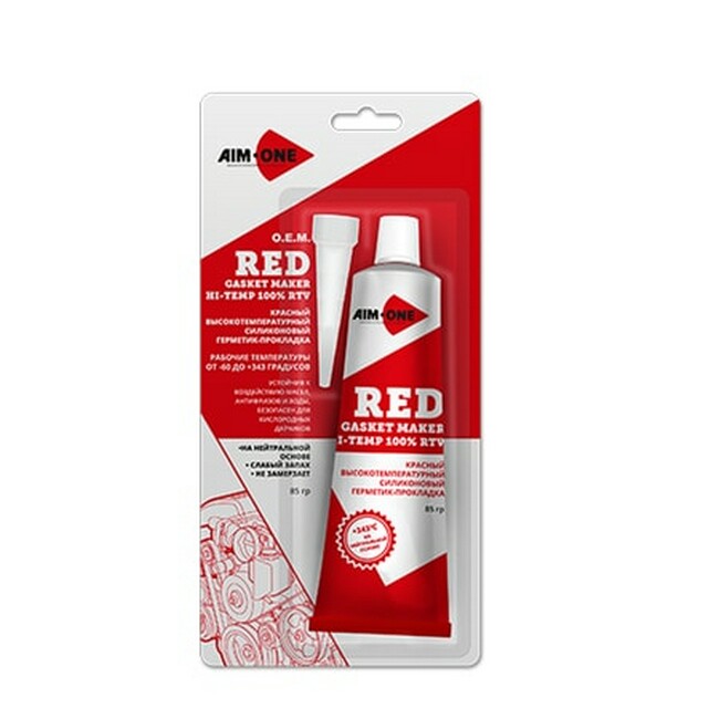 AIM-ONE RED RTV GASKET MAKER Герметик для прокладок красный
