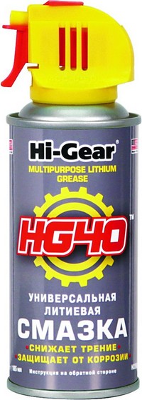 HI-GEAR MULTIPURPOSE LITHIUM GREASE Универсальная литиевая смазка HG40