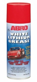 ABRO WHITE LITHIUM GREASE Смазка-спрей белая литиевая