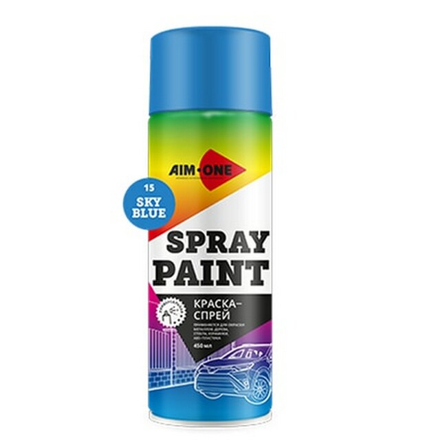 AIM-ONE SPRAY PAINT BLUE Краска-спрей