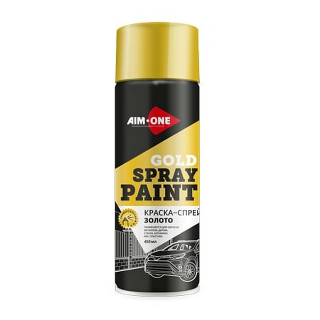 AIM-ONE SPRAY PAINT GOLD Краска-спрей