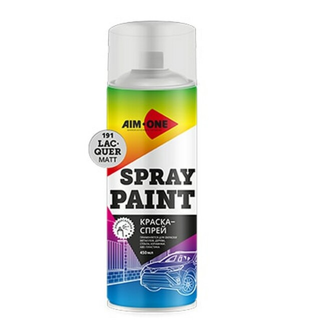 AIM-ONE SPRAY PAINT LACQUER MATT Лак матовый