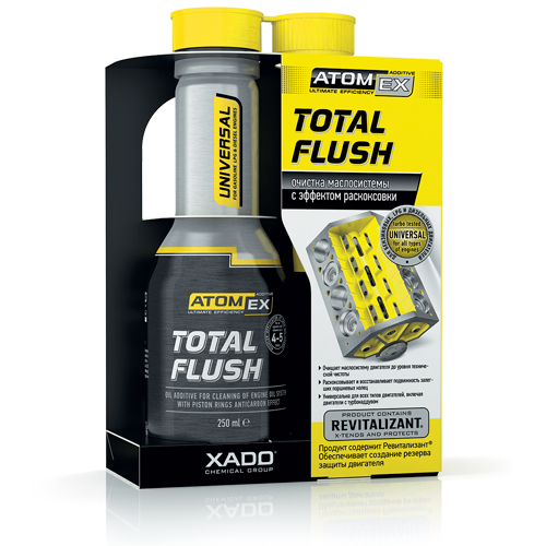 XADO ATOMEX TOTAL FLUSH Очиститель маслосистемы двигателей