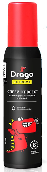 GraSS NS0006 Спрей от комаров и клещей Drago EXTREME 100 мл аэрозоль